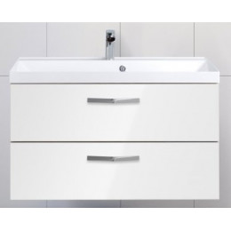 BelBagno Тумба с раковиной AURORA 900 Bianco Lucido, ручки хром