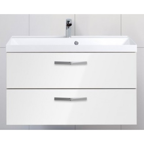 BelBagno Тумба с раковиной AURORA 900 Bianco Lucido, ручки хром