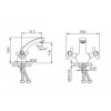 Смеситель для раковины Frap F1025 хром