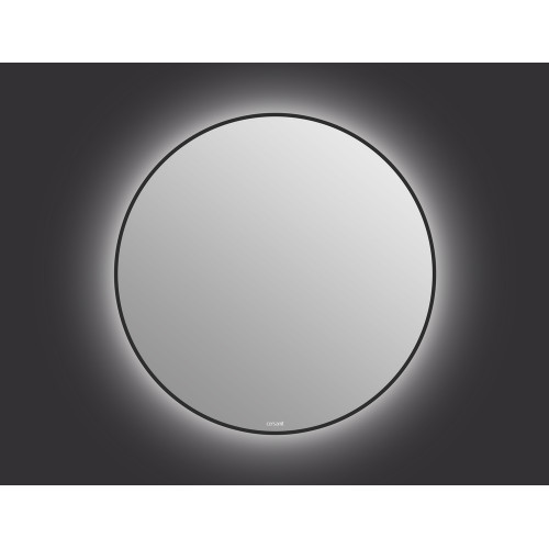 Зеркало ECLIPSE smart 90x90 в черной рамке