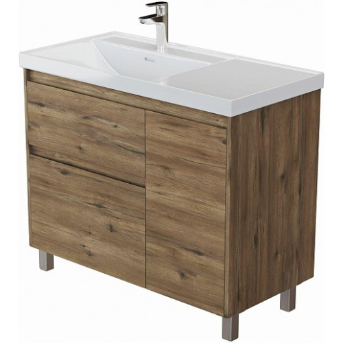 Aquanet Тумба с раковиной Nova Lite 2.0 90 L дуб рустикальный
