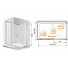 Cezares Душевой уголок PREMIER-SOFT-W-AH-1-120/90-C-Cr-IV
