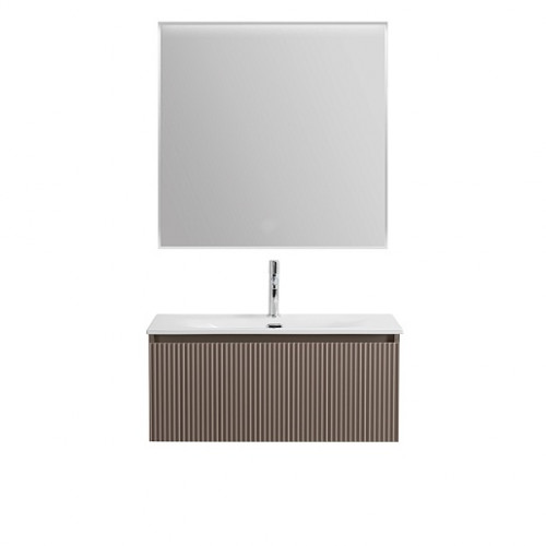 BelBagno Тумба с раковиной Uno 80 с 1 ящиком подвесная Бежевый матовый с раковиной BB-8099-3-80