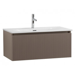 BelBagno Тумба с раковиной Uno 80 с 1 ящиком подвесная Бежевый матовый с раковиной BB-8099-3-80