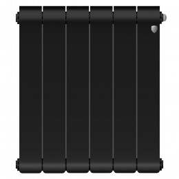 Радиатор биметаллический Royal Thermo Infinity 500 Noir Sable 6 секций, боковое подключение