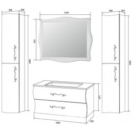 Зеркало 1Marka Amethyst 90*105 Light, с подогревом