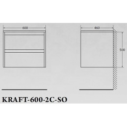 BelBagno Тумба с раковиной KRAFT 600 Rovere Galifax Bianco