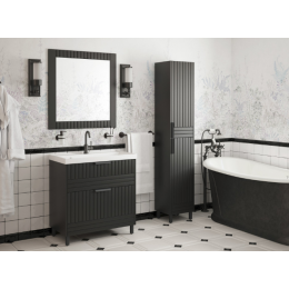 Зеркало Corozo Терра 80 см SD-00001327 графит матовый