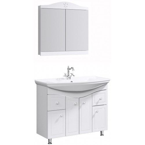 Aqwella Мебель для ванной Франческа 105, зеркало-шкаф