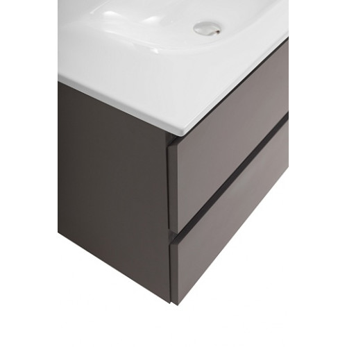BelBagno Тумба с раковиной Kraft 100 подвесная Темно-Серый матовый с раковиной BB-8099-100