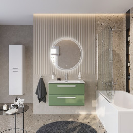 BelBagno Мебель для ванной Eco Cer-N 80 CZR-8073-80 фисташковый софт ручки сатин