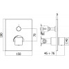 Смеситель для душа Paffoni Compact Box CPM513BO белый матовый