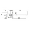 Излив из стены Paffoni ZBOC124CR хром