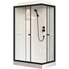Royal Bath Душевая кабина HP RB 8120HP1-T-BL-L 120x80 L стекло прозрачное профиль черный матовый