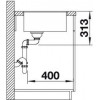 Кухонная мойка Blanco Subline 400-F, белый