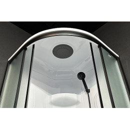 Royal Bath Душевая кабина Practic RB 90HK1-M-BL 90x90 стекло рифленое профиль черный матовый