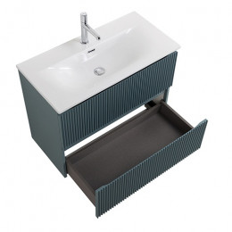 BelBagno Тумба с раковиной Uno mini 80 подвесная Голубой матовый с раковиной BB-8099-3-80