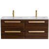 BelBagno Мебель для ванной Eco Cer-N 120 с 4 ящиками орех шоколад софт CZR-8073-120-2 ручки сатиновое золото
