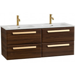 BelBagno Мебель для ванной Eco Cer-N 120 с 4 ящиками орех шоколад софт CZR-8073-120-2 ручки сатиновое золото