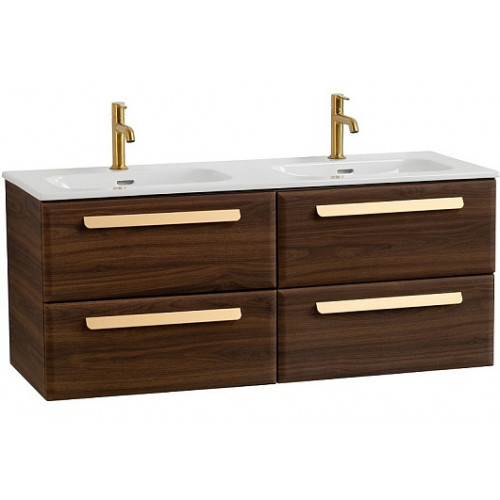 BelBagno Мебель для ванной Eco Cer-N 120 с 4 ящиками орех шоколад софт CZR-8073-120-2 ручки сатиновое золото