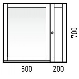 Corozo Мебель для ванной Техас 80