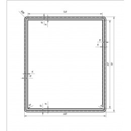 Зеркало Dreja Tiny 60 см 99.9024 с подсветкой