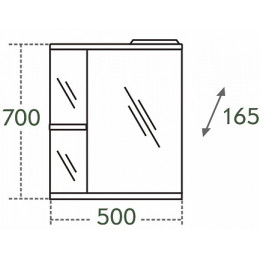 СанТа Мебель для ванной Сити Ника 50 R