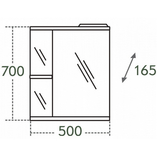 СанТа Мебель для ванной Сити Ника 50 R