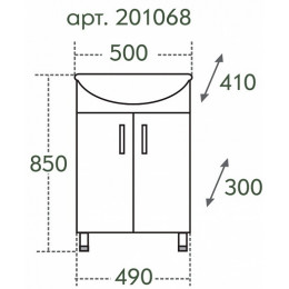 СанТа Мебель для ванной Сити Ника 50 R