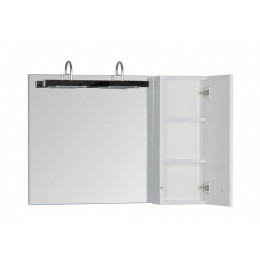 Зеркальный шкаф Aquanet Данте 60 R 00212377, белый