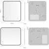 Aquanet Зеркало Контур 80x70 Led TX с подсветкой черное