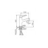 Смеситель для раковины Frap F1044-8 белый/хром