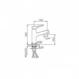 Смеситель для раковины Frap F1044-8 белый/хром