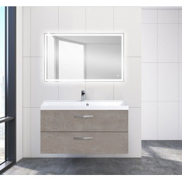 BelBagno Тумба с раковиной AURORA 1000 Cemento Pallido, ручки хром