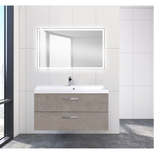 BelBagno Тумба с раковиной AURORA 1000 Cemento Pallido, ручки хром