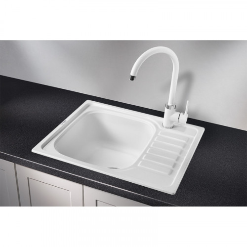 Кухонная мойка Granula 5801wh арктик