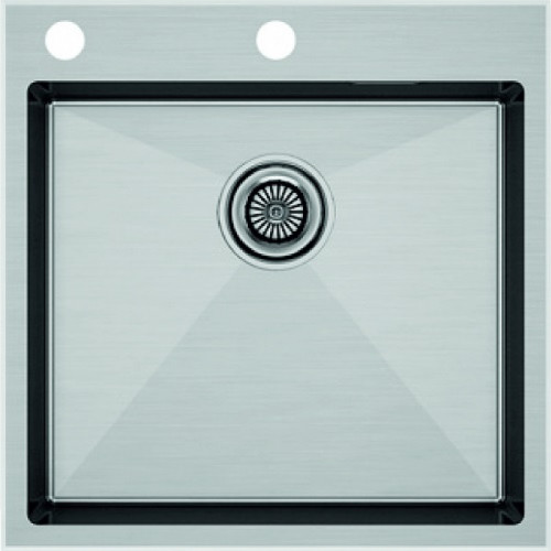 Мойка для кухни Paulmark Kroner Edge PM775151-BS 51x51 брашированная сталь