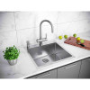 Мойка для кухни Paulmark Kroner Edge PM775151-BS 51x51 брашированная сталь