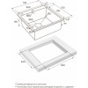 Мойка для кухни Paulmark Kroner Edge PM775151-GM 51x51 вороненая сталь
