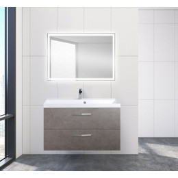 BelBagno Тумба с раковиной AURORA 900 Pietra Grigio, ручки хром