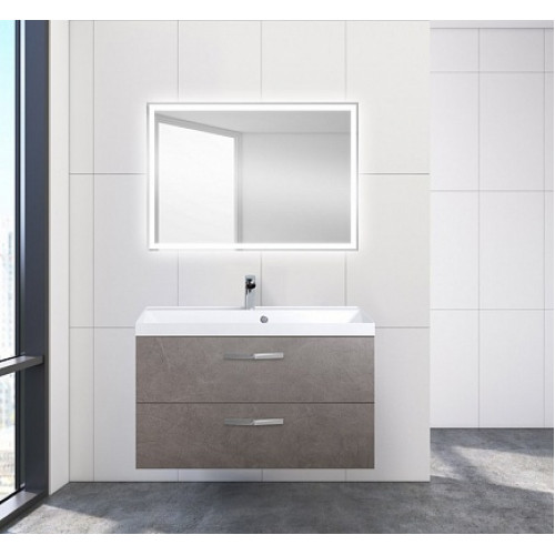 BelBagno Тумба с раковиной AURORA 900 Pietra Grigio, ручки хром
