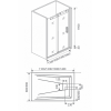 Good Door Душевое ограждение Galaxy WTW-140-C-CH