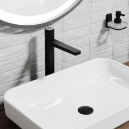 Смеситель для раковины WasserKRAFT Nuthe 9103H черный матовый