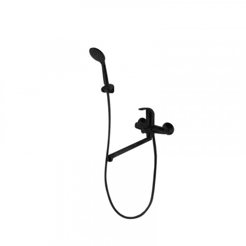 Смеситель для ванны c длинным изливом с аксессуарами Bravat Fit F6135188BM-LB-RUS