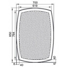 Зеркало Aquanet Тоскана 6085 с LED подсветкой, 600х850x32 мм, инфракрасный выключатель