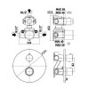 Смеситель с термостатом Paffoni Light LIQ013CR 227623 хром