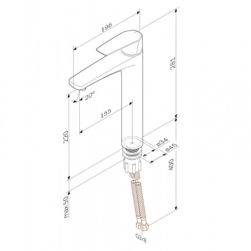 Смеситель для раковины Am.Pm Gem F90A92022 черный