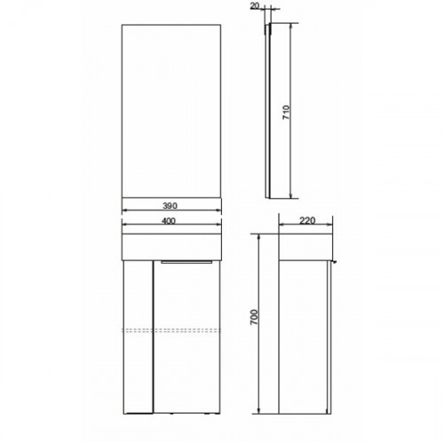 Зеркало Comforty Асти-40 00-00001222