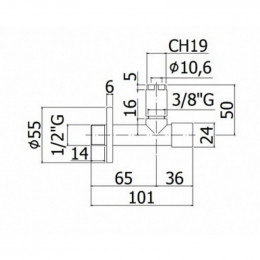 Кран-фильтр Paffoni Stick ZACC204ST 265057