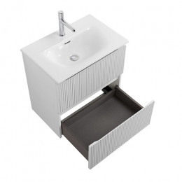 BelBagno Тумба с раковиной Uno mini 60 подвесная Bianco Opaco с раковиной BB-8099-3-60